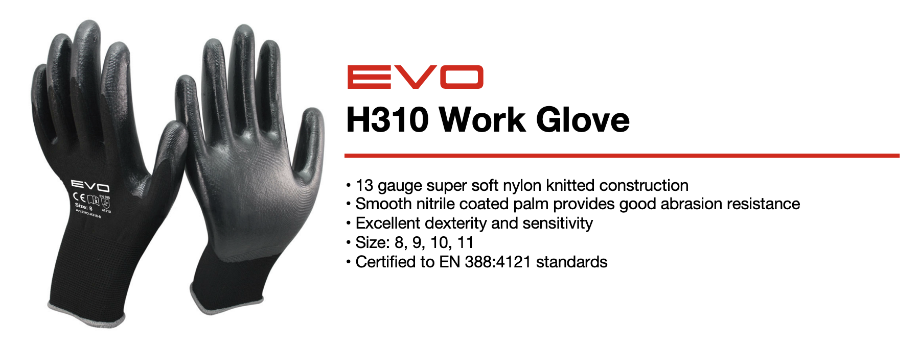 EVO H310 Work Glove